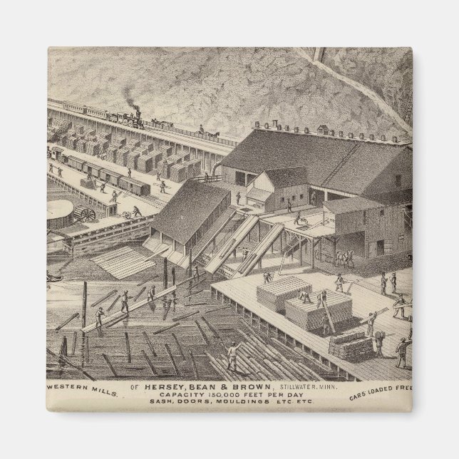 Imã North Western Mills of Hersey, Minnesota (Frente)