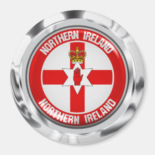 Imã Northern Ireland Round Emblem