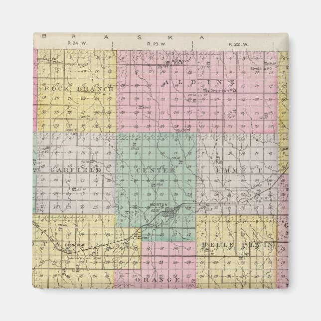 Imã Norton County, Kansas (Frente)