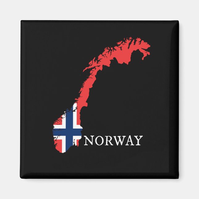 Imã Noruega - Bandeira da Noruega (Frente)