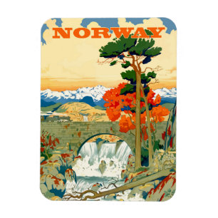 Ímã Noruega, cascata debaixo da ponte,