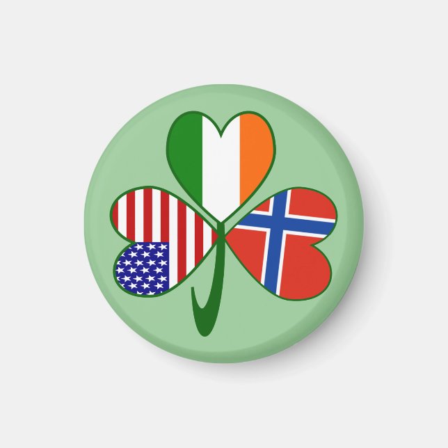 Imã Noruega e Bandeira Norueguesa (Frente)