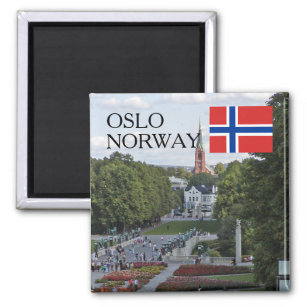 Imã Noruega Escandinávia Oslo Vigeland viagem souvenir