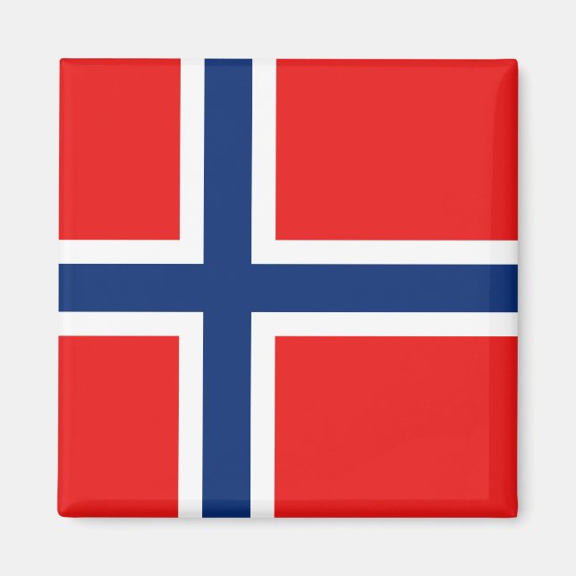 Imã Noruega Flag Magnet (Frente)