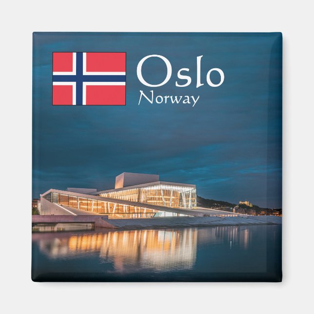 Imã Noruega Oslo Souvenir (Frente)