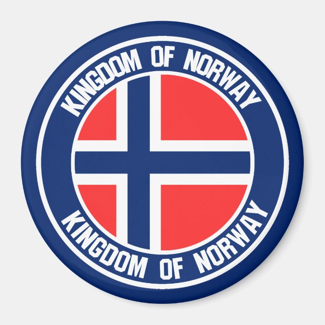 Imã Noruega Round Emblem (Frente)
