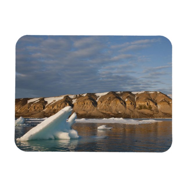 Ímã Noruega, Svalbard, Ilha Spitsbergen, Pôr do sol (Horizontal)