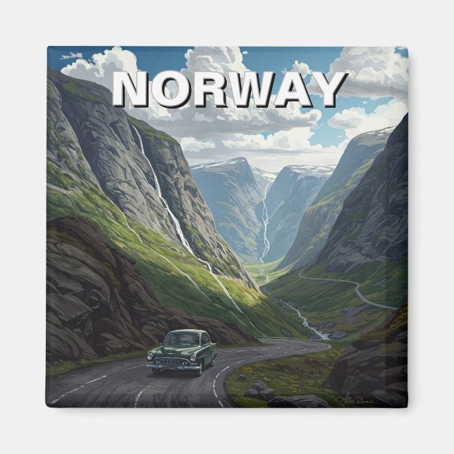 Imã Noruega Trollstigen (Frente)