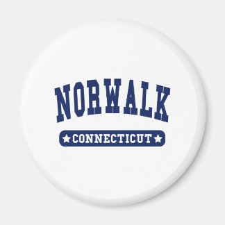 Imã Norwalk Connecticut College Style camiseta