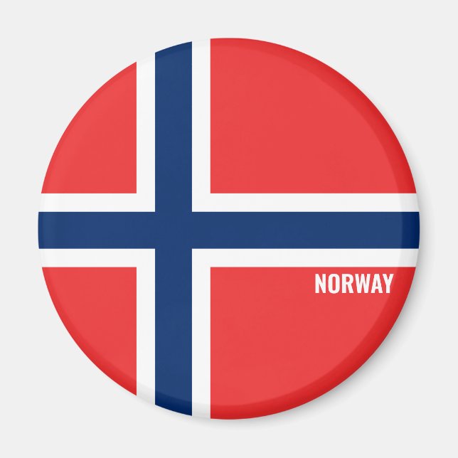 Imã Norway Flag Charming Patriotic (Frente)