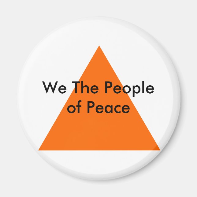 Imã Nós, as Pessoas da Paz, o MUSEU Zazzle dá presente (Frente)