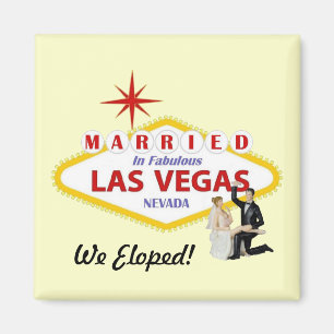 Imã Nós Eloped! Casado no ímã de Las Vegas