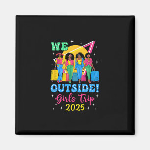 Imã Nós Fora Viagem de Meninas 2025 Meninas Afro Mulhe