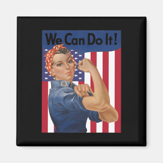 Imã Nós Podemos Fazer Isso Rosie A Bandeira Feminista 