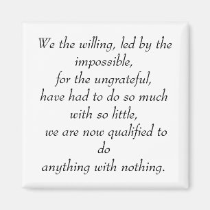 Imã Nós querer, conduzido pelo impossível, para…