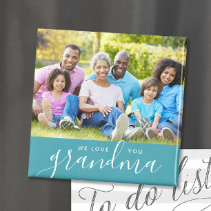 Imã Nós Te Amo Foto Personalizada Da Avó