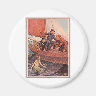 Imã Nós travamos uma sereia! Vintage