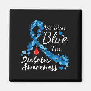 Imã Nós Vestimos Azul Para Sensibilizar A Diabetes Azu