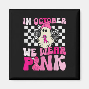Imã Nós Vestimos Cancer de Mama de Halloween, Fantasma
