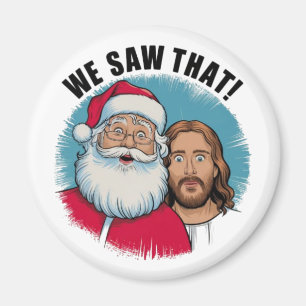 Imã NÓS VIMOS ISSO! Papai Noel e Jesus Estão Sempre Ob