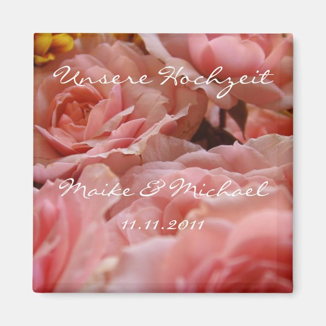 Imã Nossa boda (convite) - íman (Frente)