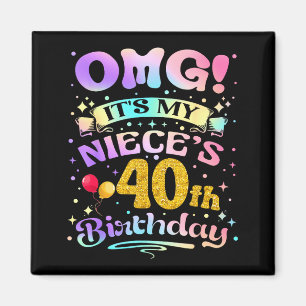 Imã Nossa É o 40º Aniversário da Minha Sobrinha Feliz