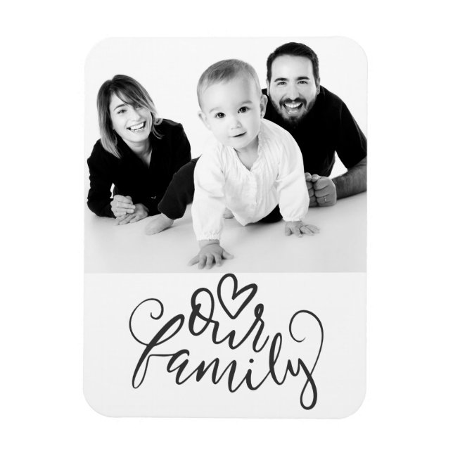 Ímã Nossa Família - Foto Personalizada (Vertical)