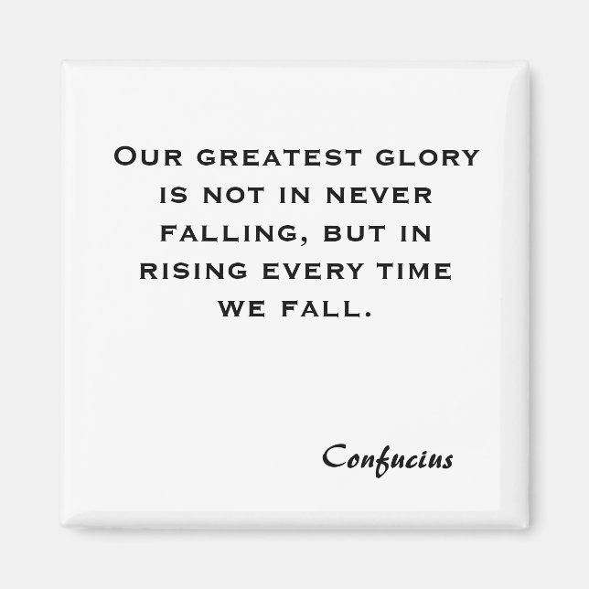 Imã Nossa maior glória não está em nunca cair, mas... (Frente)