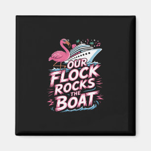 Imã Nossa Manada Balança O Barco Flamingo Rosa Férias 