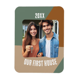 Ímã Nossa Primeira Foto Personalizada da Casa