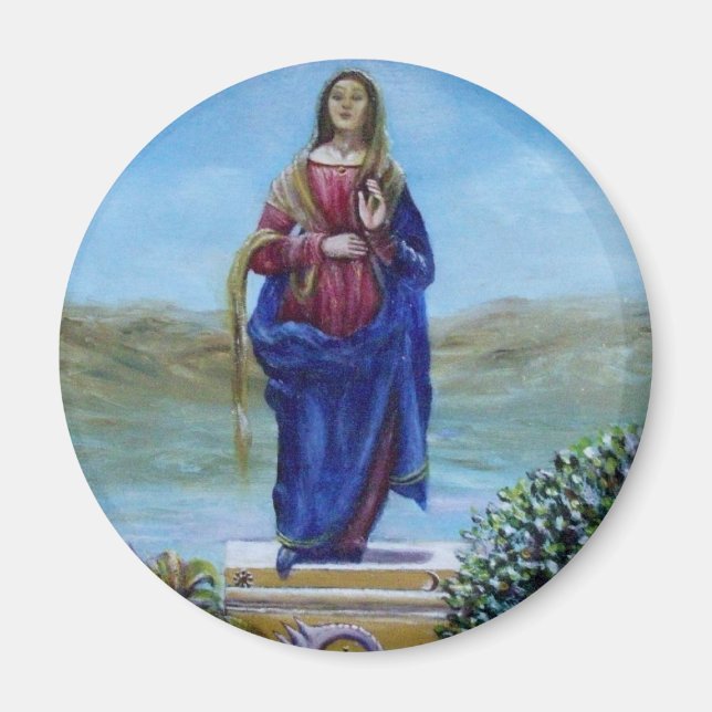 Imã NOSSA SENHORA DA LUZ Madona da Conceição Imaculada (Frente)