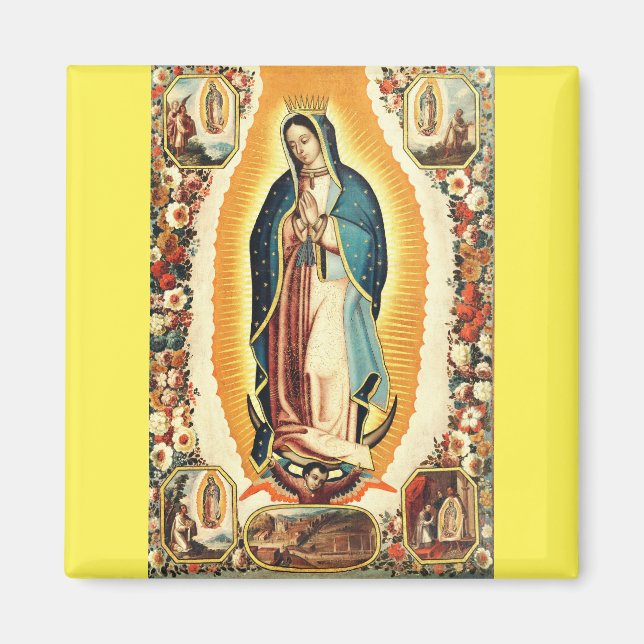 Imã Nossa Senhora de Guadalupe Arte Radiante (Frente)