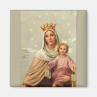 Imã Nossa Senhora do Scapular com o Bebê Jesus