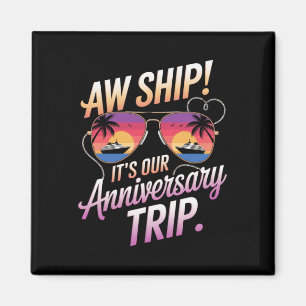 Imã Nossa Viagem de Cruzeiros de Casais de Aniversário