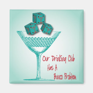 Imã Nosso clube do bebendo tem um problema de Bunco