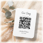 Ímã Nosso Código QR de Música | Manutenção personaliza<br><div class="desc">Manutenção do Código QR moderno que você pode personalizar adicionando seu próprio link QR à sua música especial.</div>