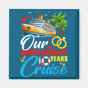 Imã Nosso cruzeiro de aniversário de 10 anos casal mar