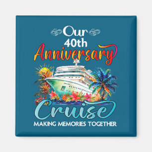 Imã Nosso cruzeiro de aniversário de 40 anos casal mar
