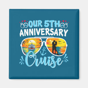 Imã Nosso cruzeiro de aniversário de 5 anos casal mari