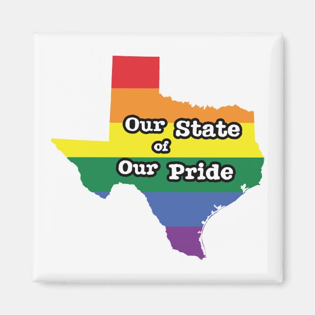 Imã Nosso Estado de Orgulho | Texas (Frente)