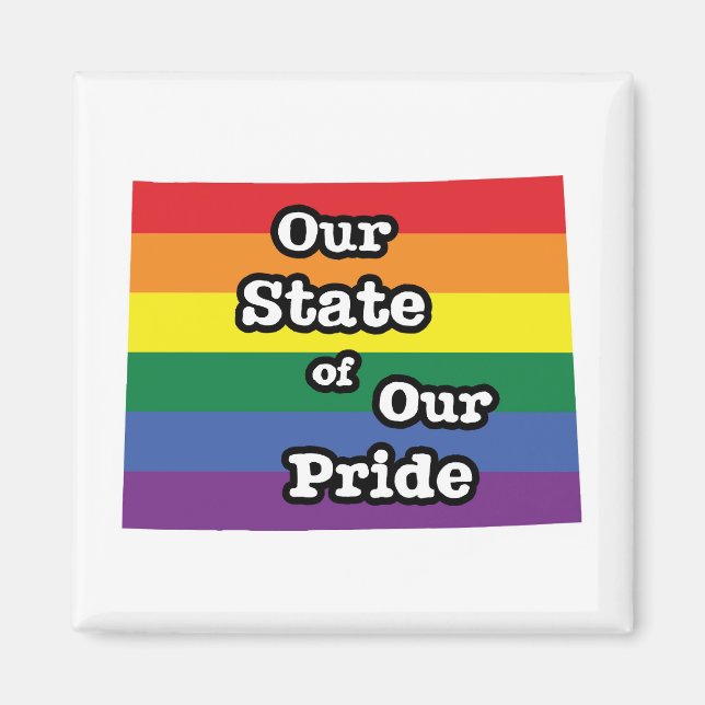 Imã Nosso Estado de Orgulho | Wyoming (Frente)