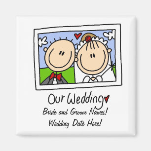 Imã Nosso ímã customizável do casamento