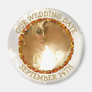Imã Nosso ímã personalizado data do lembrete de Wedd