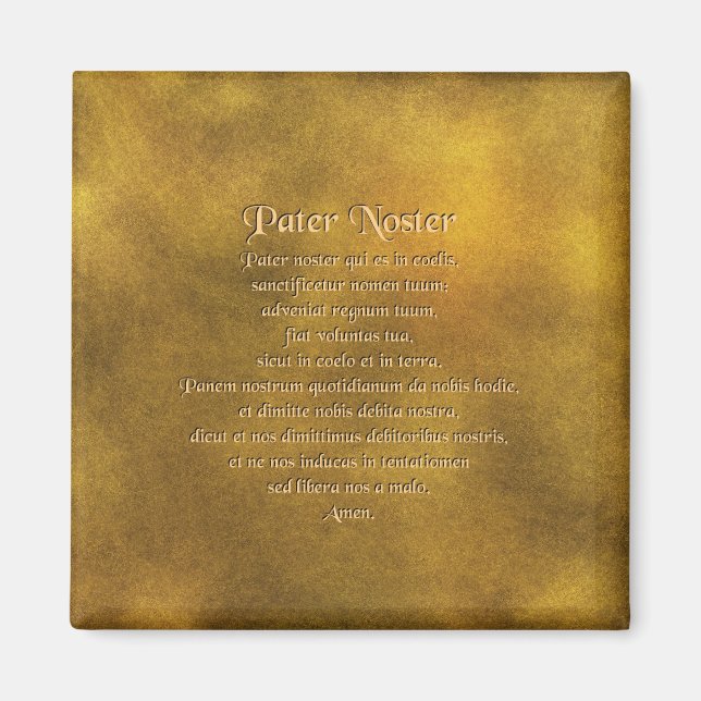 Imã Nosso Pai Em Latim (Frente)
