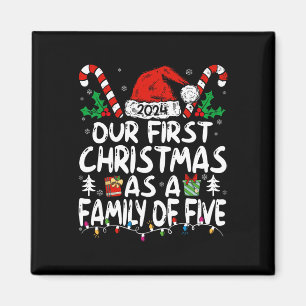 Imã Nosso Primeiro Natal Como Uma Família De Cinco Ano