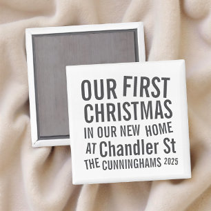 Imã Nosso Primeiro Natal em nossa Nova Casa Moderna Ne
