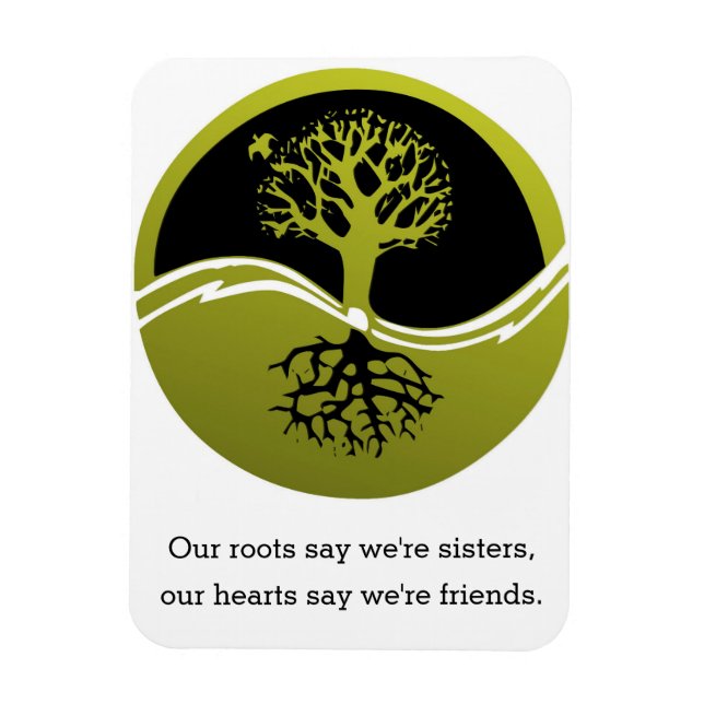Ímã Nossos corações dizem que somos amigos (Vertical)