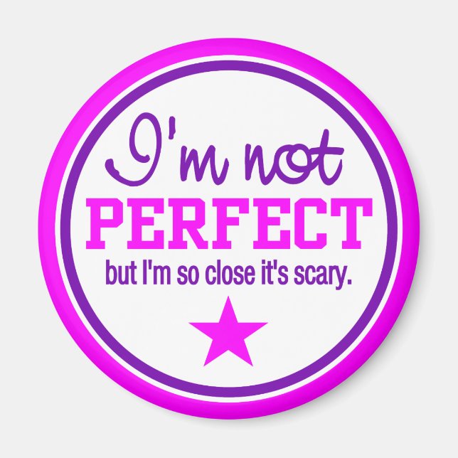 Imã NOT PERFECT magnet - pink / purple (Frente)