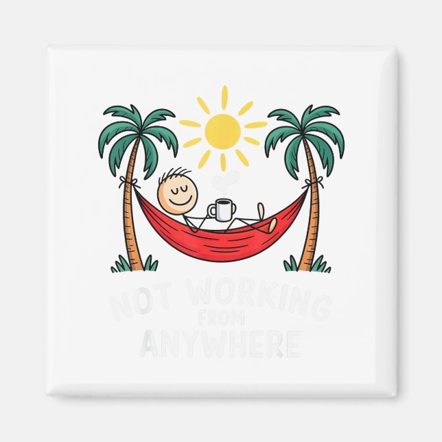 Imã Not Working From Anywhere Funny Hammock 2025  (Frente)