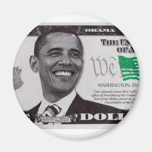 Imã nota de dólar de obama 9
